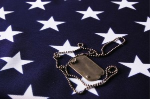 Veterans Day Flag and Tag