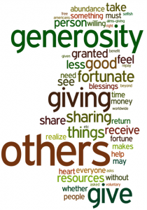 Generosity cloud